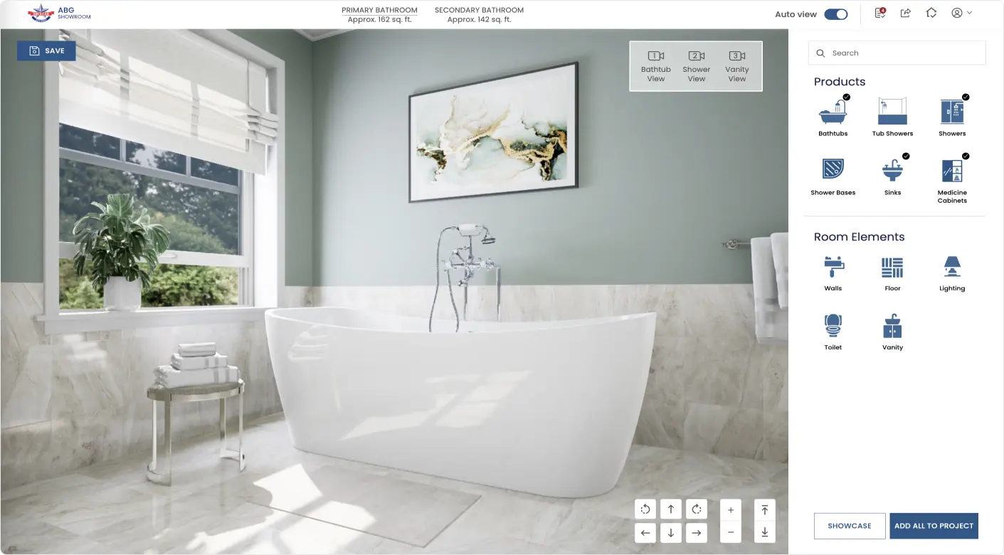 3D bathroom configurator