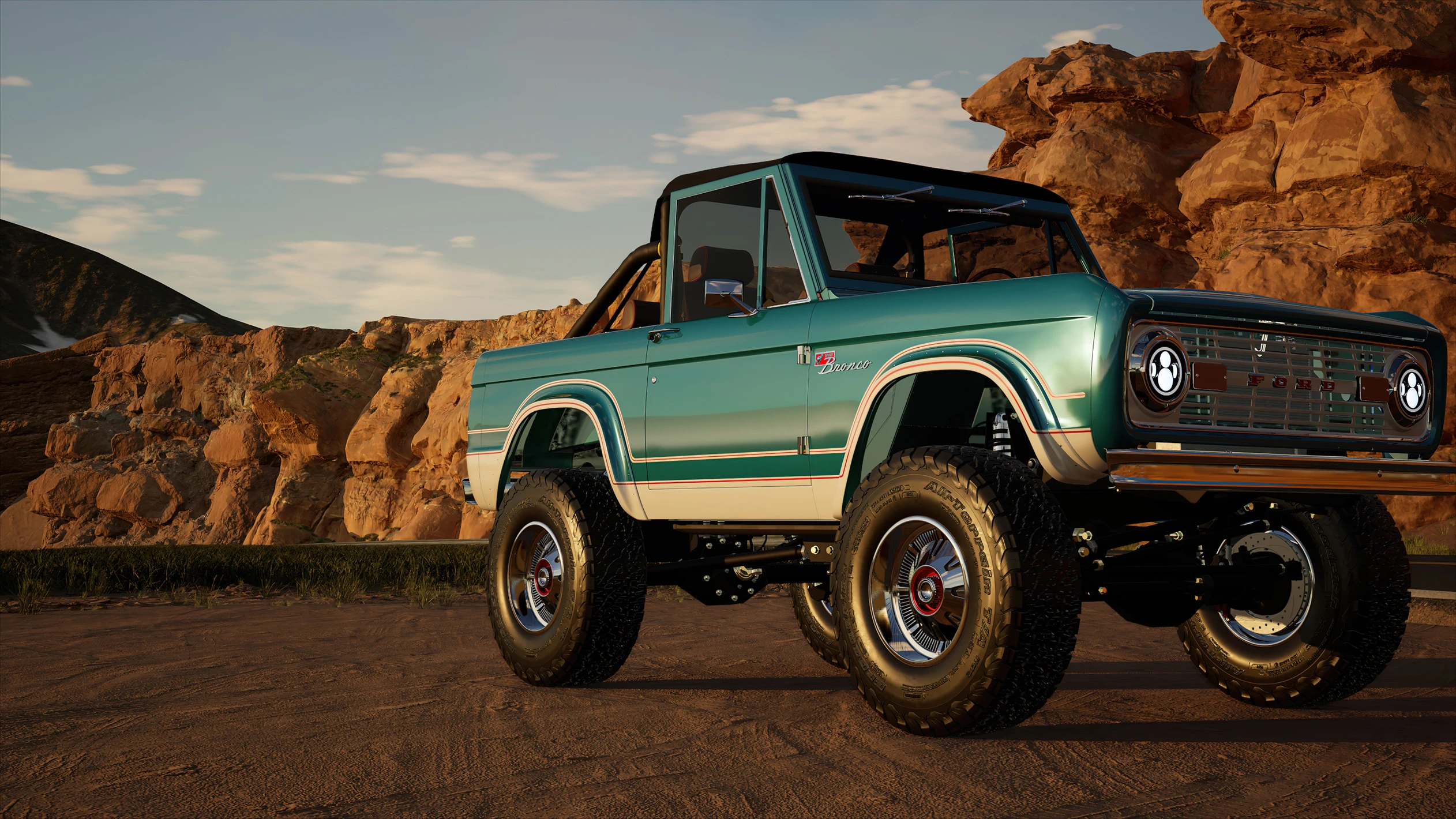 3D model of a blue Ford Bronco